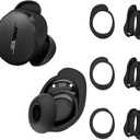 [3 Pairs] Ear Tips Covers for New Bose QuietComfort Earbuds, Sport Anti-Slip EarTips Silicone Anti Scratches Replacement Ear Covers Earbuds Accessories (S/M/L) (Black)