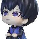 Isagi Yoichi Figure Anime Look Up Figurine 3.9'' PVC Cute Action Figure Model Cake Topper Collectible Statue