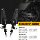 DICMIC Rear Air Strut Shock Absorber Compatible with 2011-2013 Infiniti QX56 2014-2023 Infiniti QX80 Replace# 56211-1LA4A, E6211-1LA7B, 56210-1LA4A, E6210-1LA7B