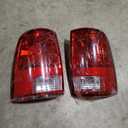 Muooam 2 Pcs LH+RH Tail Light Assembly Replacement for R-A-M 2009-2018 Red Tail Light