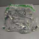 POZEAN Pants Hangers with Clips 30Pack, 12Inch Adjustable Skirt Hangers for Women, Space Saving Non-Slip Hangers for Shorts, Jeans, Coat, Kids' Clothes (White, 30Pack)