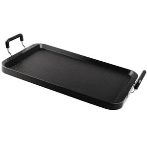 Vayepro Stove Top Flat Griddle, 17 Inch 2 Burner Griddle Pan for Stove Top Grill, Aluminum Pancake pan, Non-Stick Charcoal Grill For Outdoor/Camping