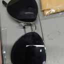 Mepase 6 Pcs Halloween Bald Cap with Glasses Bald Head Wig Cap Party Costume Accessories for Adults Women Men Cosplay(Smooth)