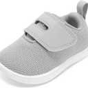 STQ KIDS Toddler Barefoot Shoes First Walking Light Grey 12-18 Months
