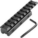 Bontok 11mm Dovetail to 21mm Upgraded Build-in Locking Screws Picatinny Rail Low Profile Scope Mount Converter Base 3/8" to 7/8" Converter