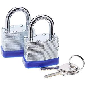 Pack of 2 Fu Volante Laminated Steel Key Lock, 1-9/16 in. Wide Body, 2 Padlocks Keyed Alike Pack of 2 Fu Volante Laminated Steel Key Lock, 1-9/16 in. Wide Body, 2 Padlocks Keyed Alike