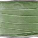 MEEDEE Sage Green Velvet Ribbon 5/8 Inch Single Face Nylon Velvet Ribbon 25 Yards Light Green Velvet Ribbons for Christmas Tree, Ornaments, Gift Wrappig, Rustic Wreath, Invitations, Sewing Crafts