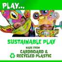 JUNKO Create Your Own Alien Craft Set | Build and Color STEAM Toy for Kids | Boys & Girls Ages 610 | Fun for Parent & Child | Rainy Day Activity