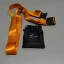 Car Seat Travel Belt to Suitcase - Car Seat Travel Strap with Heavy Duty Metal Buckle - Convertible Luggage Straps for Suitcases - Travel Belt for Luggage Strap and Airport Car Seat Dolly (Orange)