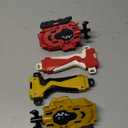 2 Pack String Launchers and Grips, Battling Burst Launcher, Left/Right Spin, Only Compatible with Burst, Two Launch Modes Gyros(Golden+Red)