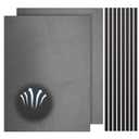 Woanger 2 Pcs 300×400mm DIY PC Case Dust Filter Nylon 80 Mesh PC Fan Mesh Filter Floor Vent Cover Dustproof Cover with Magnetic Strip for Computer Chassis Speaker and More(Black)