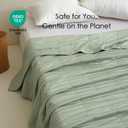 EP Mode Lightweight Quilt Blanket for Summer, Viscose from Bamboo Fabric & Filling, Natural, Breathable & Machine Washable- Sage Green, King