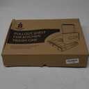 Pull Out Trash Can Under Cabinet Shelf - Under Sink Trash Can Pull Out Slider for 3040 Quart Cans Up to 125 lb - Cabinet Trash Can Pull Out Kit w/Garbage Bag Holder - (Can Not Included)