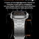 Grade 5 Titanium Band for Apple Watch Ultra 3/2/1 49mm & Series 11/10 46mm, DLC Coating Anti-Scratch Ultra 3 Band with Small-Link Design for Precise Fit, Secure Butterfly Clasp Band for Men
