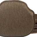 Klear Vu Gripper Omega Non-Slip Windsor Chair Cushions with Skid-Proof Seat Pad for Dining Room, Kitchen, and Office Use, 16x15 Inches, 4 Count (Pack of 1), Chestnut