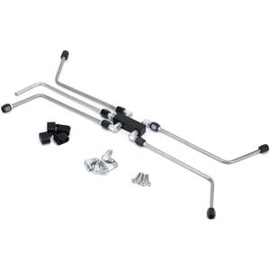 LS Coolant Crossover Steam Vent Kit AN4 Fuel Brake Line 4 Corner Complete Steam Port Kit for 6.0 5.3 LS1 LS2 LS3 LS6 LS7 LS9 LSX Silver