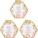 PATIKIL 3 Pieces 4.1" x 3.7" Hexagonal Embroidery Hoops, Adjustable Cross Stitch Hoops Ring ABS Plastic Embroidery Frame Punch Needle Hoop for Sewing, Needlework, DIY Craft, Khaki