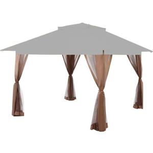 Garden Winds Custom Fit Replacement Canopy Top Cover Compatible with The Crown Shades 13' X 13' Pop Up Gazebo - Upgraded RIPLOCK 350 Fabric - Netting Set and Frame Not Included - Slate Gray