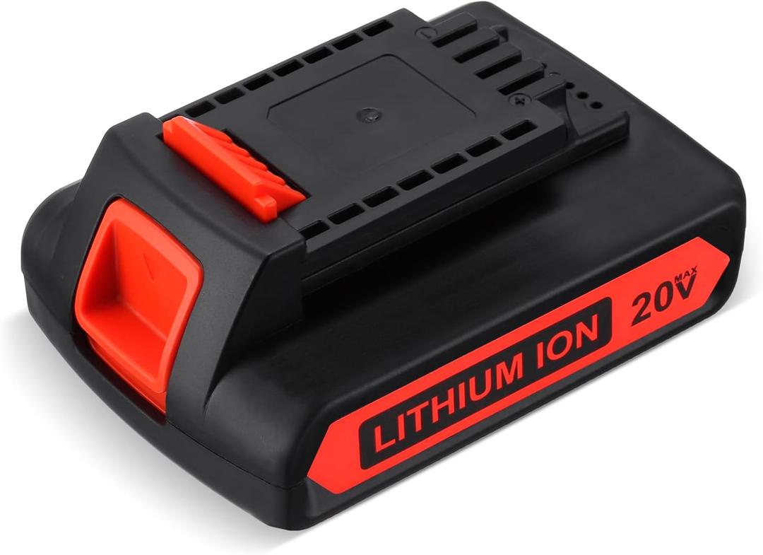 LBXR20 20V 3.0Ah Replacement for Black and Decker 20V Lithium Battery Max LB20 LBX20 LBXR20-OPE LBXR2020-OPE LB2X4020-OPE LBXR20B-2 LST220 LST300 Cordless Power Tool 1 Pack