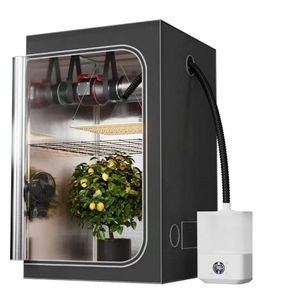 Upgrade 32X32" Integrated Auto Grow Tent Complete Kits System S1000 LED Grow Light Grow Tent Kit 4"Fan Filter And Humidifier (Fan Filter+LED Light+Grow Tents+Irrigation Kit+Clip Fan+Heater+Humidifier)