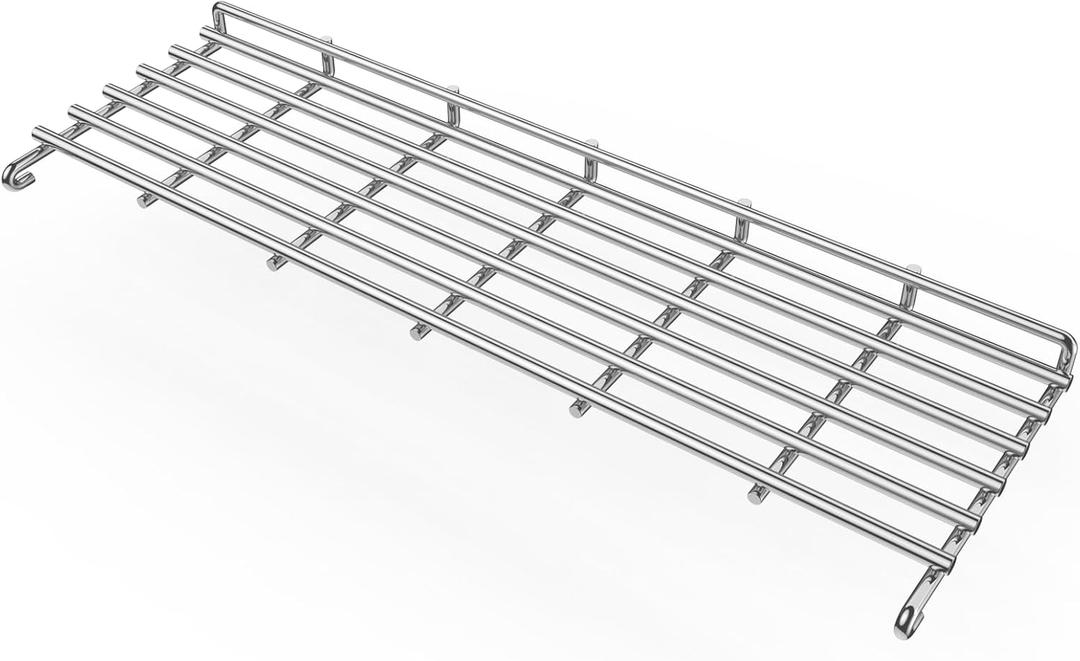 Uniflasy Stainless Steel Grill Warming Rack for Weber Genesis II 300 Series Gas Grills, Genesis II E-310/E-315, II E-330/E-335, II S-310/S-335 Grill Parts, Replacement Parts for Weber 66044, 25 inch
