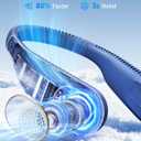 SWEETFULL Portable Neck Fan 360 Cooling Bladeless Personal Fan | No Hair Twisting - 4000mAh USB Rechargeable Wearable Fan for Travel, Birthday Gifts for Men, Women, Mom, and Dad