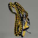 Graduation Leis - XL - About 65" long (Navy Blue & Yellow Gold)