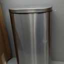 simplehuman 45 Liter / 12 Gallon Rectangular Kitchen Step Trash Can with Soft-Close Lid, Black Plastic