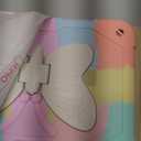 Ambison Case for iPad (A16) 11th/10th Generation (2025/2022) 11''/10.9'' for Kids Girls with 9H Tempered Glass Screen Protector, Heavy Duty Protective with Butterfly Stand, Carrying Strap-Multicolor