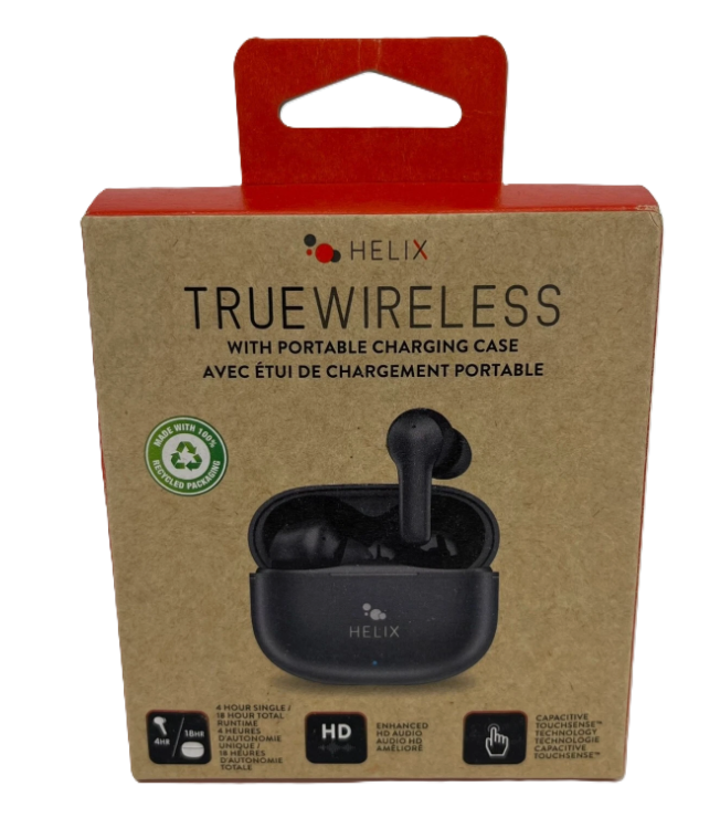 Helix True Wireless Wireless Earbuds Headphones 810061145097 V1-1123