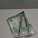 Toilet Paper Holder Stand, Naturous Free Standing Toilet Paper Holder with Reserve for Bathroom, Weighted Base Toilet Paper Stand, Chrome