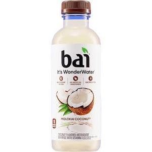 Bai Coconut Variety Pack, Antioxidant Infused Water Beverage, with Vitamin C and No Artificial Sweeteners, 18 fl oz bottles, 12 pack
 Best Date: June 12 2028