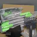 TOOGE Larger Pooper Scooper, Dog Pooper Scooper for Large Medium Small Dogs Heavy Duty Long Handle Metal Tray Rake Shovel Set for Yard Grass