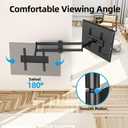 USX STAR Corner TV Wall Mount Long Arm TV Mount Bracket for 32-70 Inch TVs, Full Motion TVs Wall Mounts with 32” Articulating Arms Extension & Tilt & Swivel, Max VESA 400x400mm, Holds up to 80 lbs