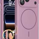 Miracase Magnetic for iPhone 17 Pro Case, Compatible with MagSafe, Integrated Silicone Camera Control Cover, 3.0mm Thicken Shockproof Drop Protection Phone Case for 17 Pro,Blackcurrant