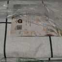 MYSKY HOME 100% Blackout Plaid Farmhouse Linen Curtains 90 Inch Long 2 Panels Set for Living Room Double Layer Windowpane Drapes Thermal Insulated Privacy Protection Rod Pocket Back Tab, 52" W, Black