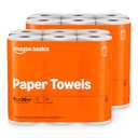 Amazon Basics 2-Ply Flex-Sheets Paper Towels, 12 Basics Rolls = 40 Regular Rolls, Everyday Value with 150 Sheets per Roll