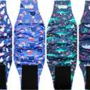 Male Dogs Diapers Belly Bands(4Pack), Washable Reusable Male Boy Doggy Wraps Panties for Doggie Puppy Pooping Potty Training Incontinence Marking Paal para Perro Medium (Medium (15"-17"), Shark, Tortoise, Rabbit, Whale)