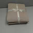 MooMee Bedding Duvet Cover Set 100% Washed Cotton Linen Like Textured Breathable Durable Soft Comfy (Heathered Tannish Linen Grey, King 104"x90")