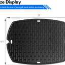 6506 Griddle Replacement Parts for Weber Q 300 Q3200 Q320 Q 3200 Q 320 Q3000 Q300 Q3100 Reversible Full Size Q Griddle Plate Larger Q3 Series Cast Iron Flat Top Insert 57060001 57067001