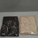 NEW YOUNG 2 Pack Women's Wide Leg Pants with Pockets High Waist Loose Sweatpants Casual Lounge Yoga Workout Palazzo (X-Large, Brown,Apricot)