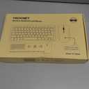 TECKNET Wireless Keyboard and Mouse Combo, Mini Cordless Computer Keyboard and Mouse Set 2.4GHz, Silent Adjustable 1600 DPI, Quiet Click, Lag-Free for Computer, Laptop, PC, Windows, Mac, Chrome OS, Black