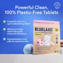BLUELAND Laundry Detergent Tablets, 36 Count, Spring Bloom Scent, Plastic-Free Eco-Friendly Pods, Sheets, Liquid Alternative - Safe for Sensitive Skin, Gentle