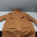 Women Military Anorak Jackets Lightweight Zip Up Utility Cargo Coats Casual Long Sleeve Snap Buttons Safari Outwear, Size XL