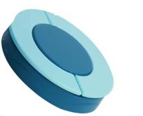 8oz Soup Thermo Food Jar Lid Accessories for Bento Lunch Box-Blue 