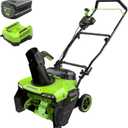 Greenworks 80V 20'' Brushless Snow Blower with (1) 4Ah Battery and Fast Charger