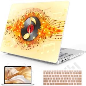 Mektron Case for 13.8" Microsoft Surface Laptop 7 Windows 11 AI PC 2024 Surface Laptop 13.8 Inch Cover Fits Model 2036, Keyboard Cover +Screen Protector +Dust Plugs,Music Record