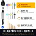 Micro Drill Bits Set with Pin Vise | Small Hand Drill - Pin Vise Hand Drill Manual, PCB Mini Bits for Resin Beads Polymer Clay | DYI Jewelry Making, set