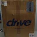 Drive Medical 10257RD-1 4 Wheel Rollator Walker With Seat, Steel Rolling Walker, Height Adjustable, 7.5" Wheels, Removable Back Support, 300 Pound Weight Capacity, Red