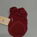 LOPHIPETS 100% Cotton Dog Tee Shirt for Small Dogs Teacup Chihuahua Yorkie Puppy Clothes-Red/S